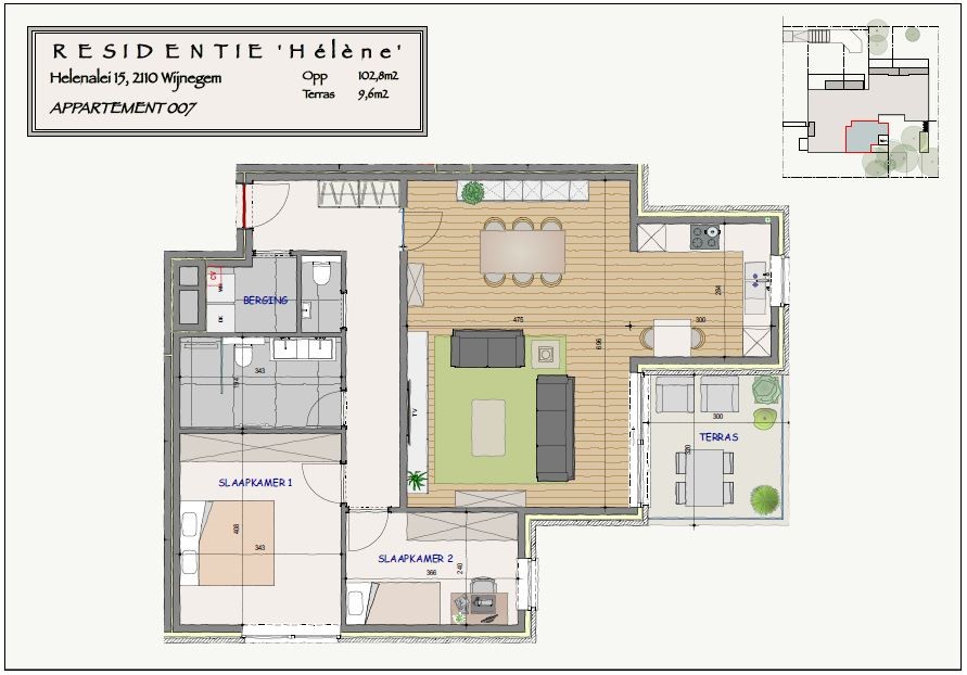 Modern appartement met 2 slaapkamers, terras & garagebox in Wijnegem! afbeelding 13